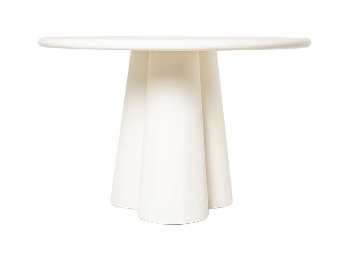 Table ronde 120cm en bois de Manguier blanc – Charme moderne Jakin