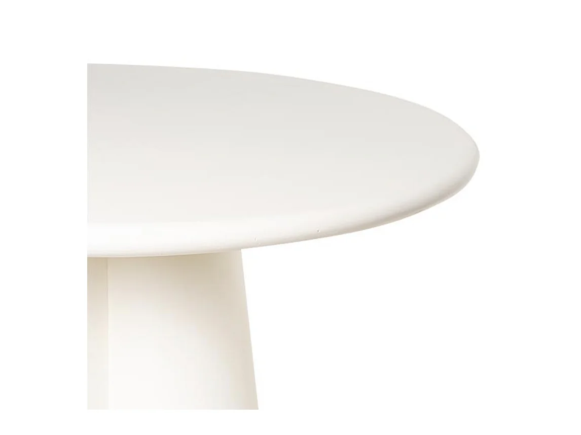 Table ronde 120cm en bois de Manguier blanc – Charme moderne Jakin