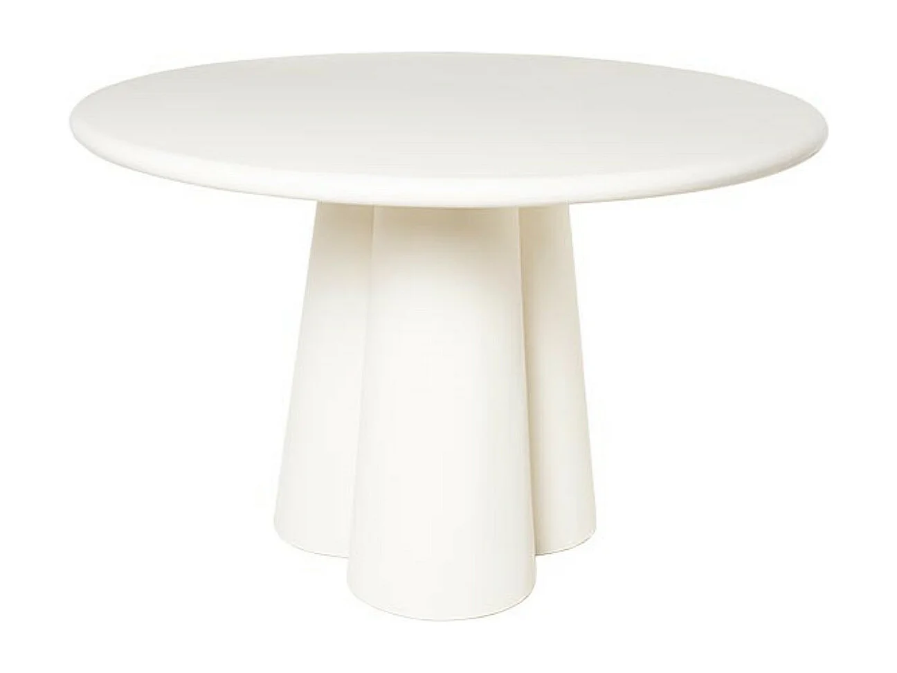 Table ronde 120cm en bois de Manguier blanc – Charme moderne Jakin