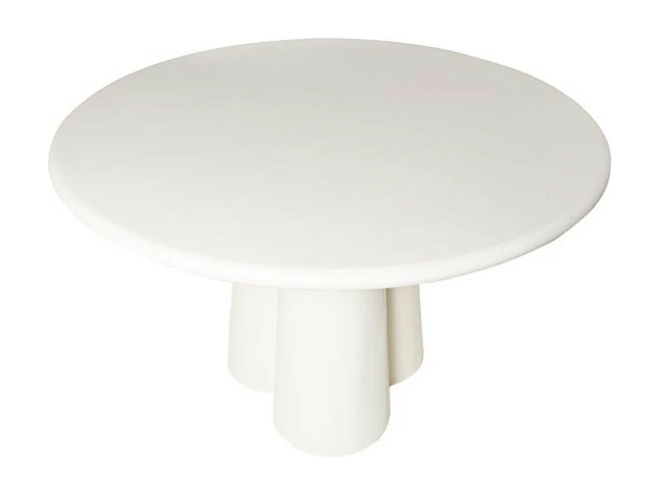 Table ronde 120cm en bois de Manguier blanc – Charme moderne Jakin