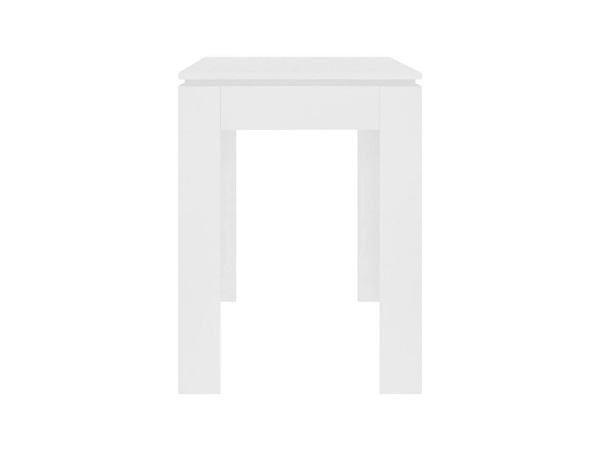 Table à manger rectangulaire bois blanc Jonan 120cm