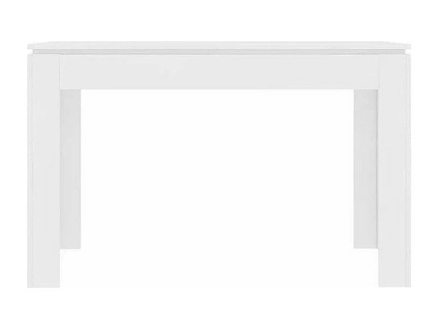 Table à manger rectangulaire bois blanc Jonan 120cm