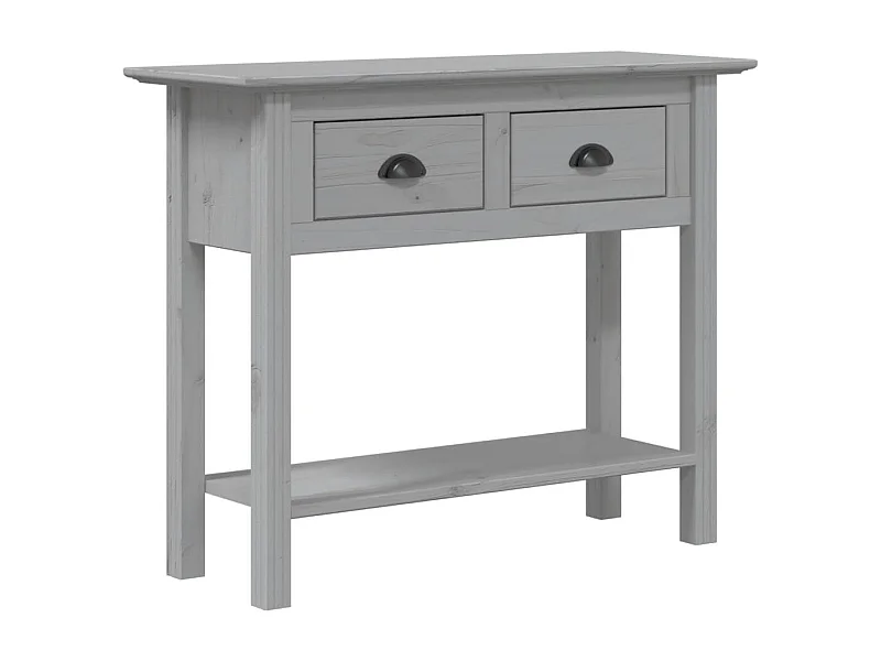 Table console BODO gris 90x34,5x73 bois de pin massif