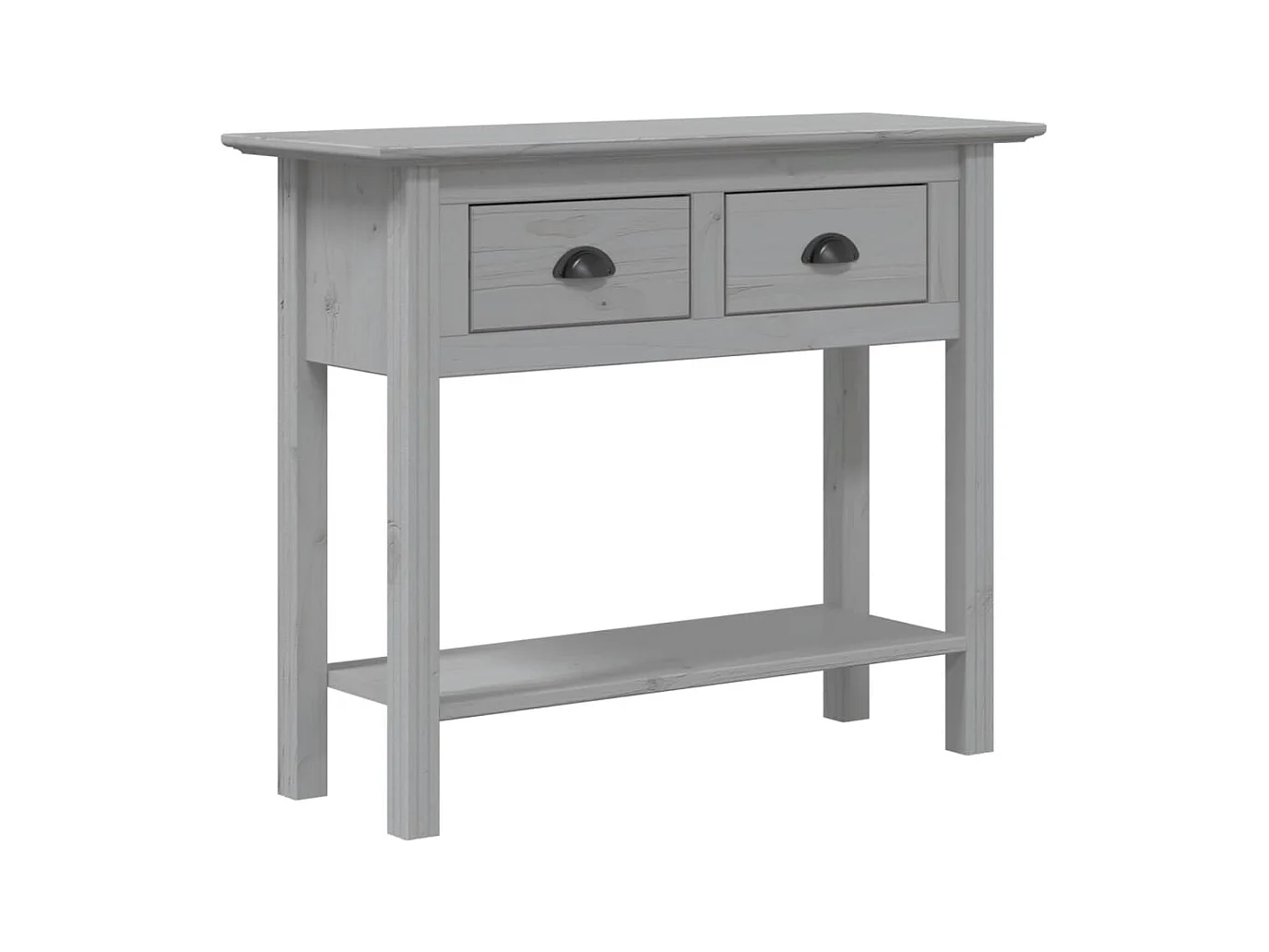 Table console BODO gris 90x34,5x73 bois de pin massif
