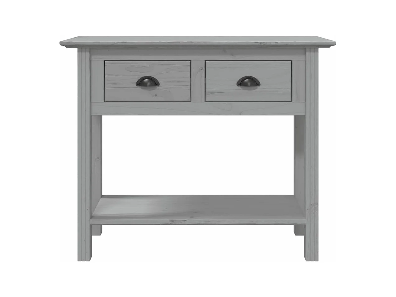 Table console BODO gris 90x34,5x73 bois de pin massif