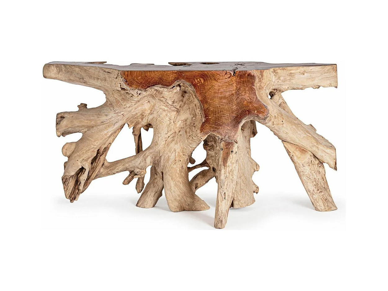 Console racines originales en teck Zanda 150cm