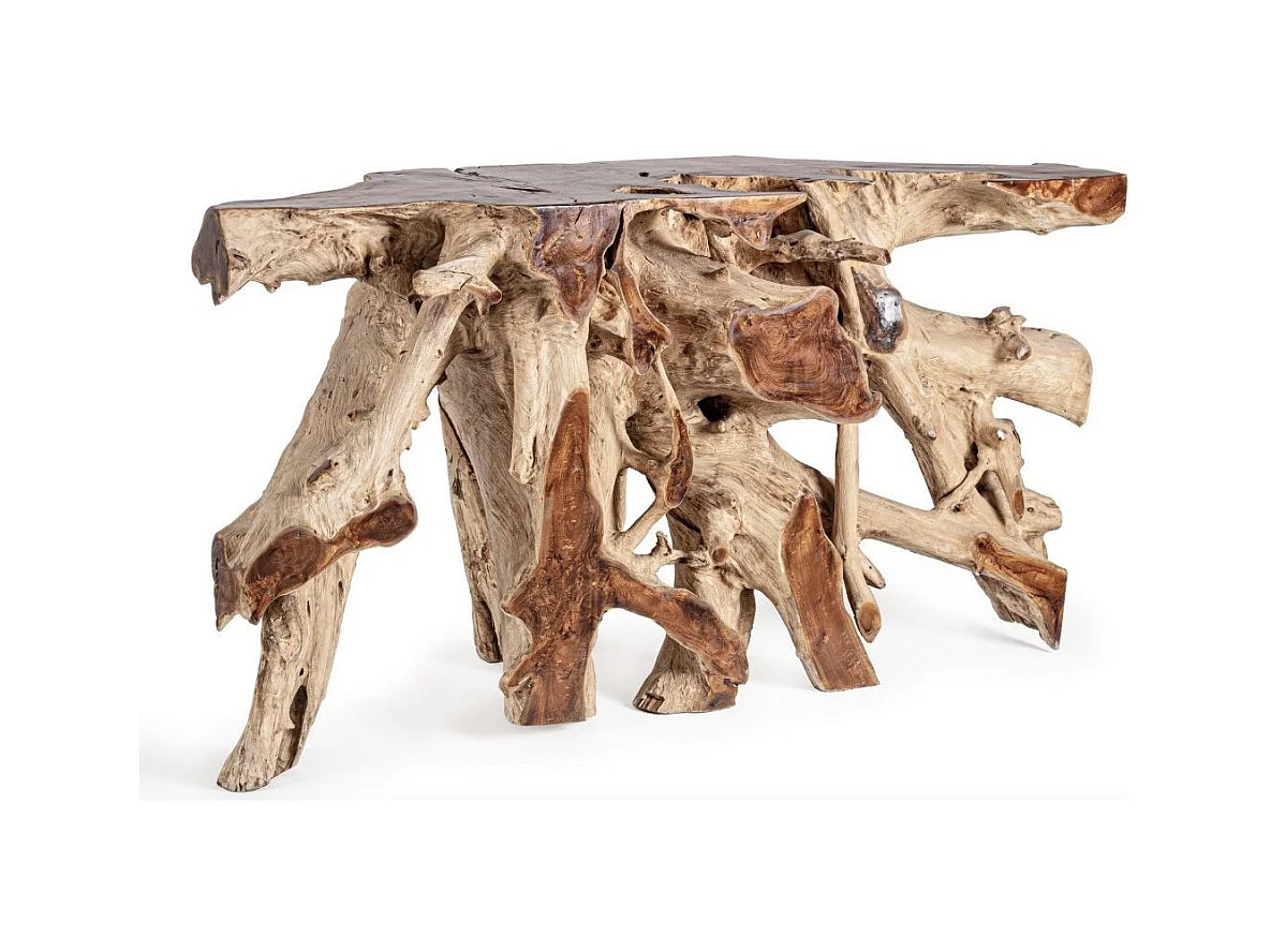 Console racines originales en teck Zanda 150cm