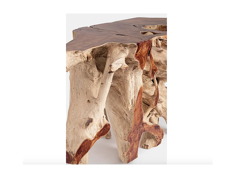 Console racines originales en teck Zanda 150cm