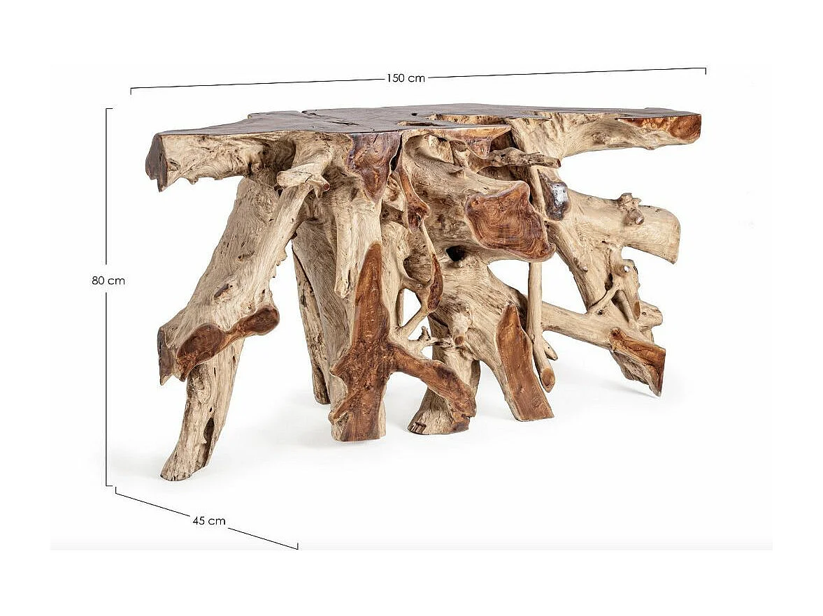 Zanda originele teakwortelconsole 150 cm