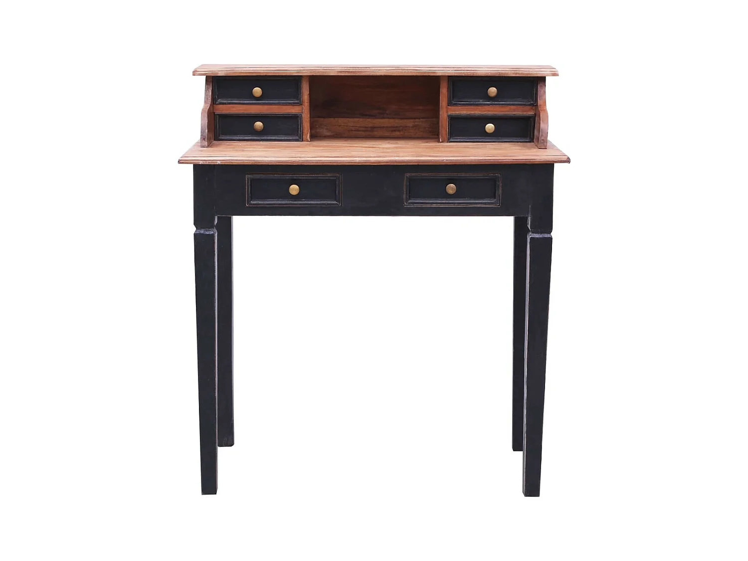 Bureau avec tiroirs 90x50x101 Bois de récupération solide 2