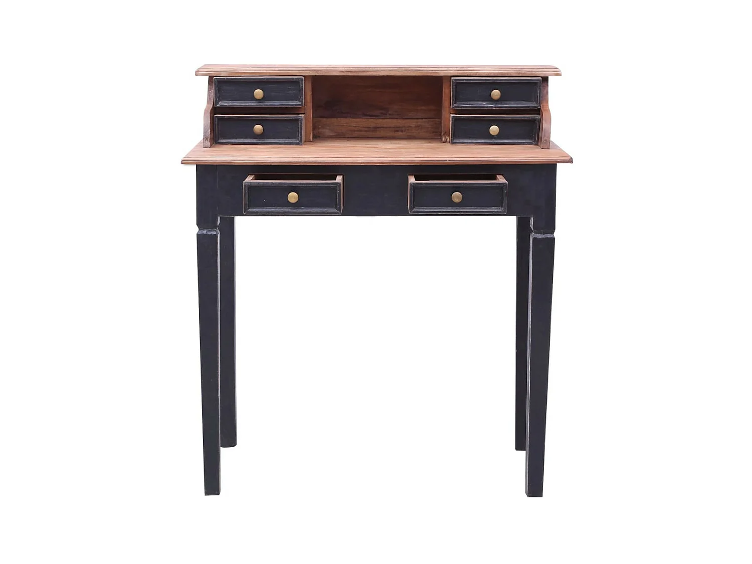 Bureau avec tiroirs 90x50x101 Bois de récupération solide 2