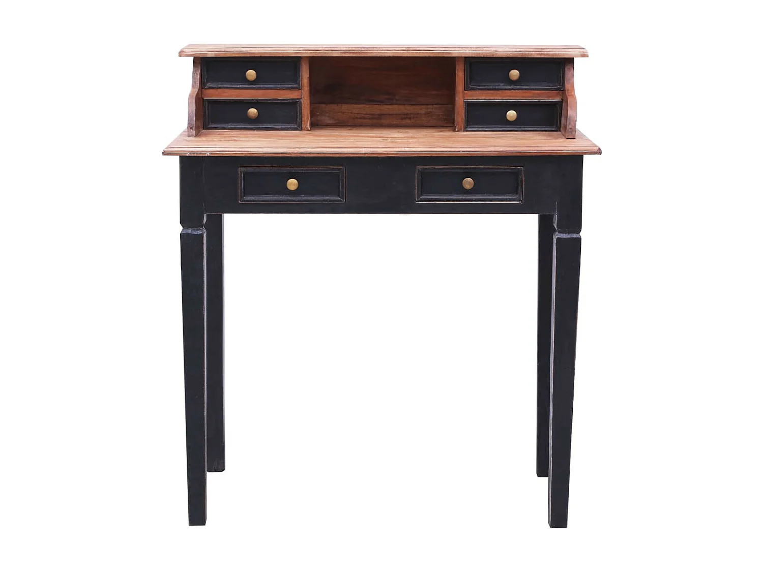 Bureau avec tiroirs 90x50x101 Bois de récupération solide 2