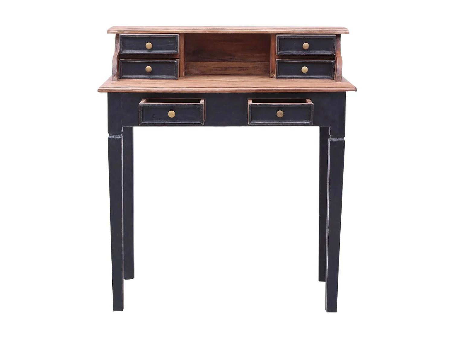 Bureau avec tiroirs 90x50x101 Bois de récupération solide 2
