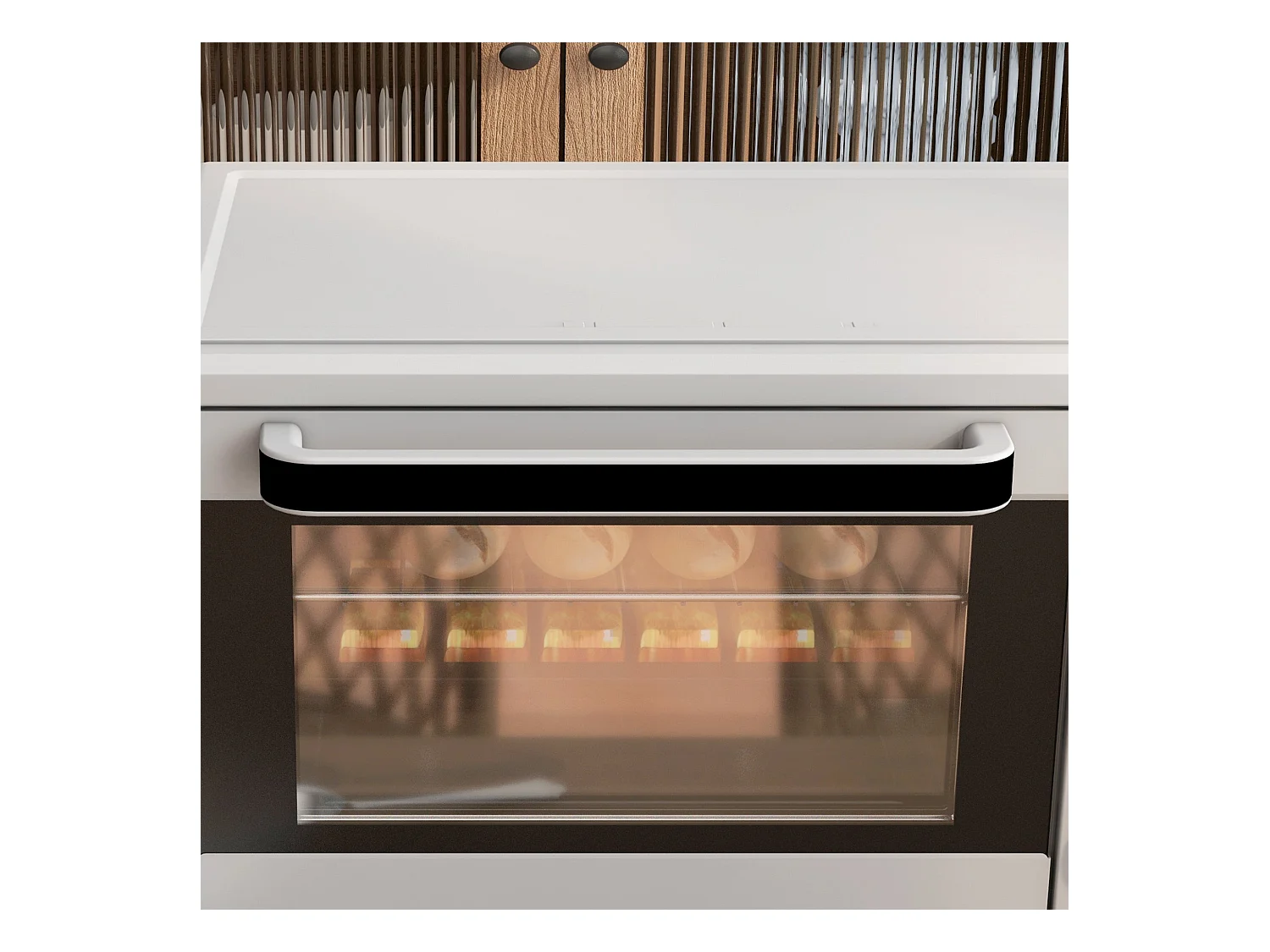 Horno de sobremesa Alec Homcom 1400W 21L 3 modos + temporizador gris 46 cm