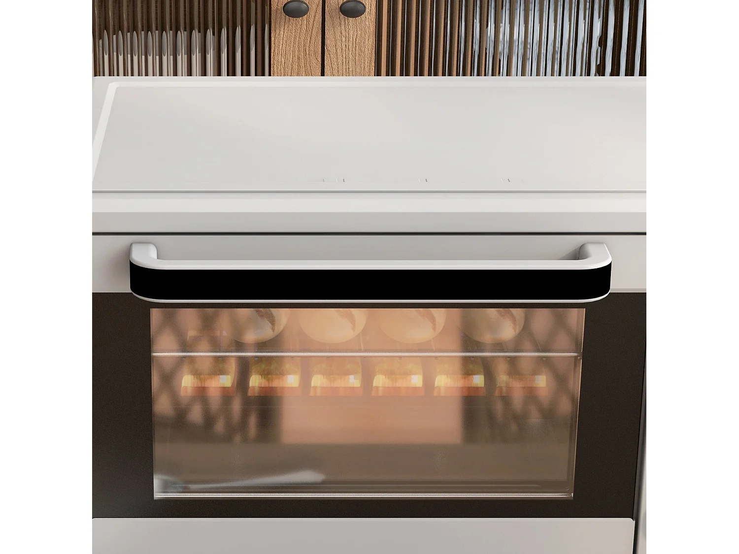 Horno de sobremesa Alec Homcom 1400W 21L 3 modos + temporizador gris 46 cm