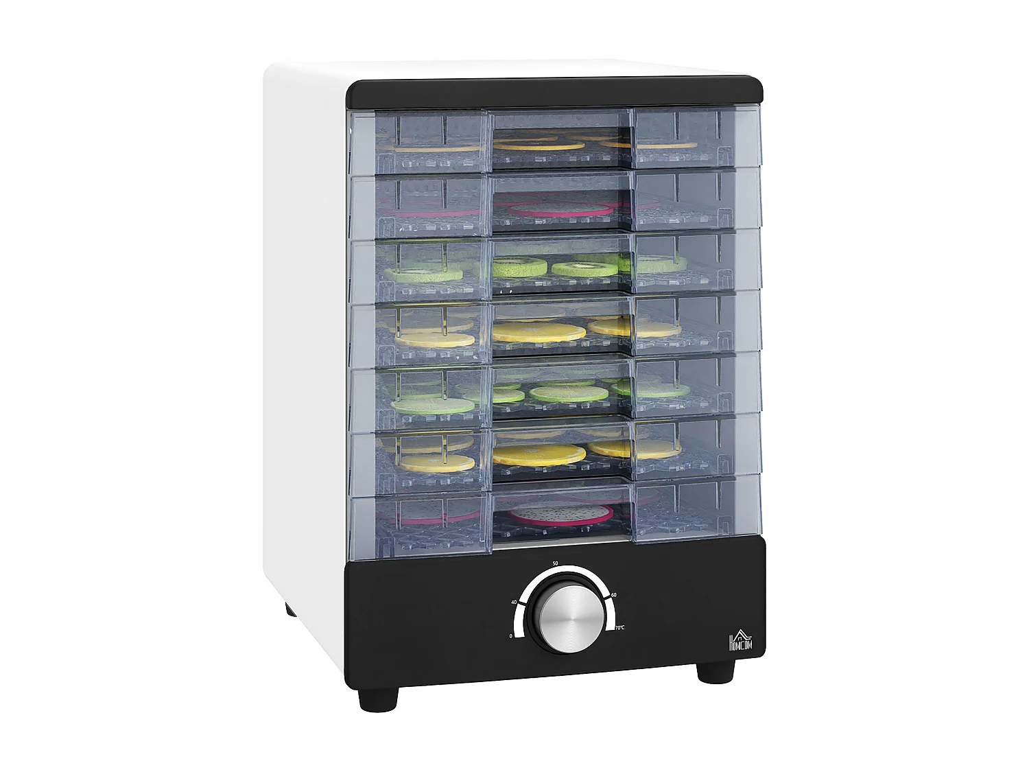 Desidratador de Alimentos 350W com 7 Bandejas e Temperatura Ajustável