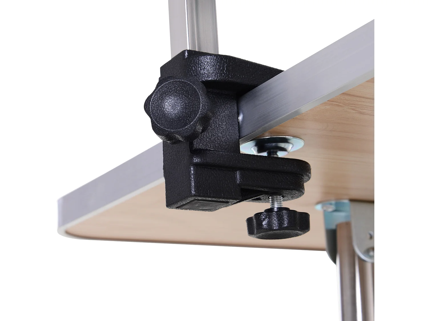 Mesa de Tosquia Dobrável para Cães com Prateleira de Armazenamento e Altura Ajustável - PawHut