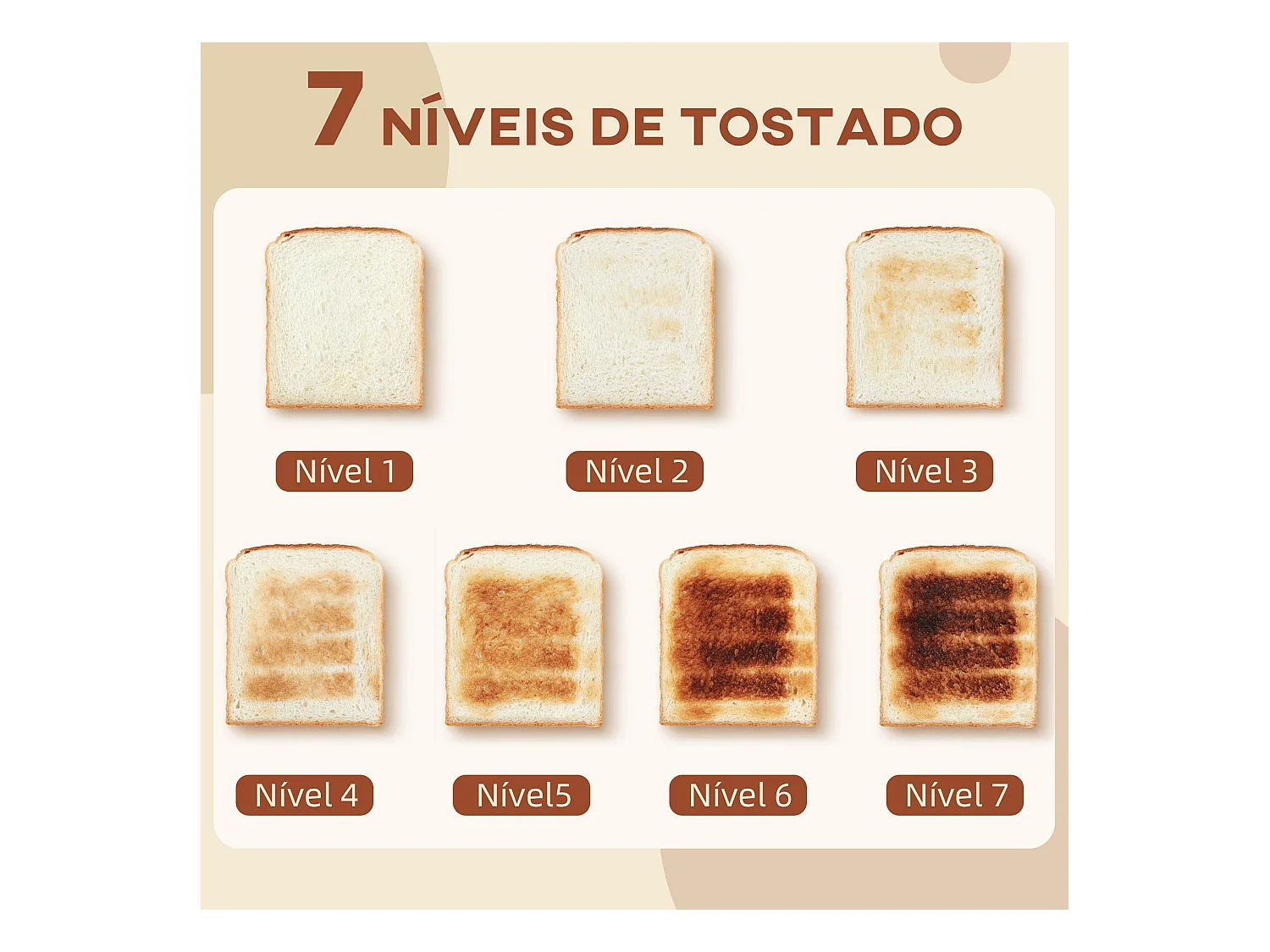 Set hervidor + tostador Homcom 2200W 1,7L 2 rebanadas crema