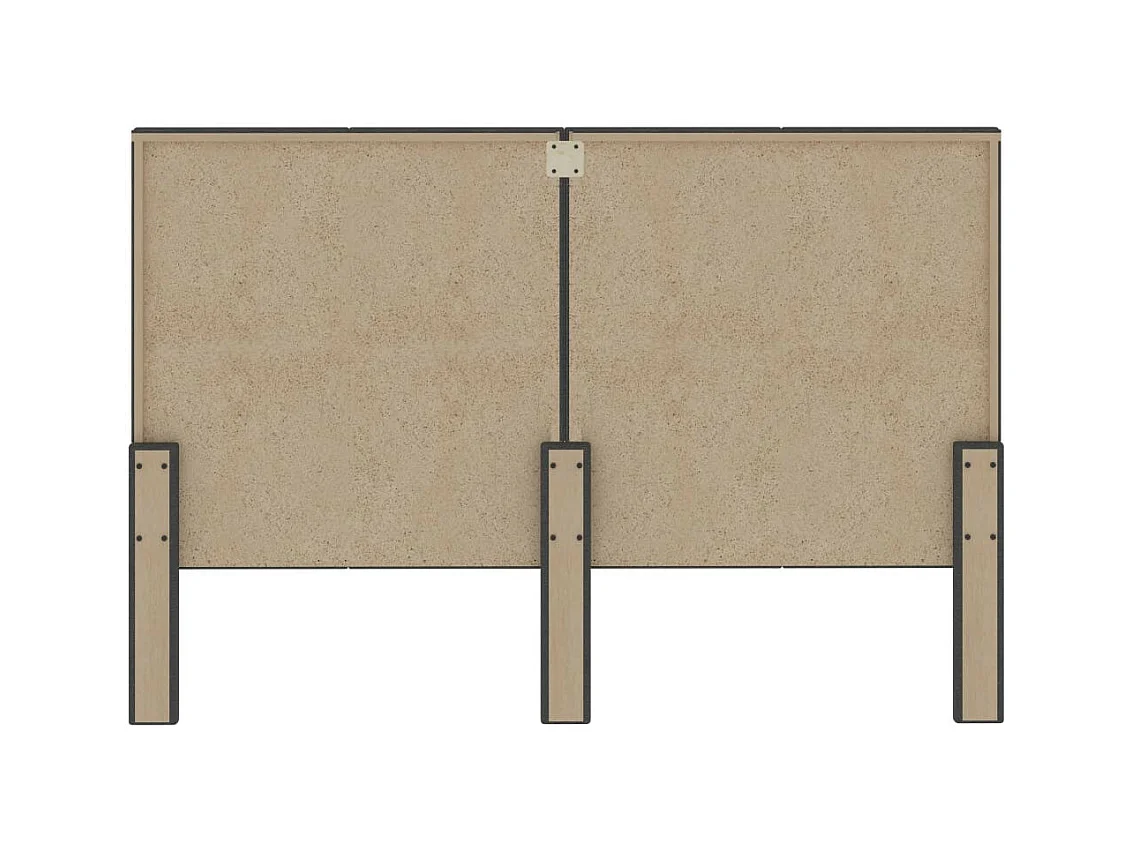 Tête de lit Gris foncé Tissu 160x200 2