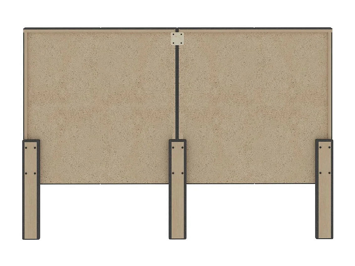 Tête de lit Gris foncé Tissu 160x200 2