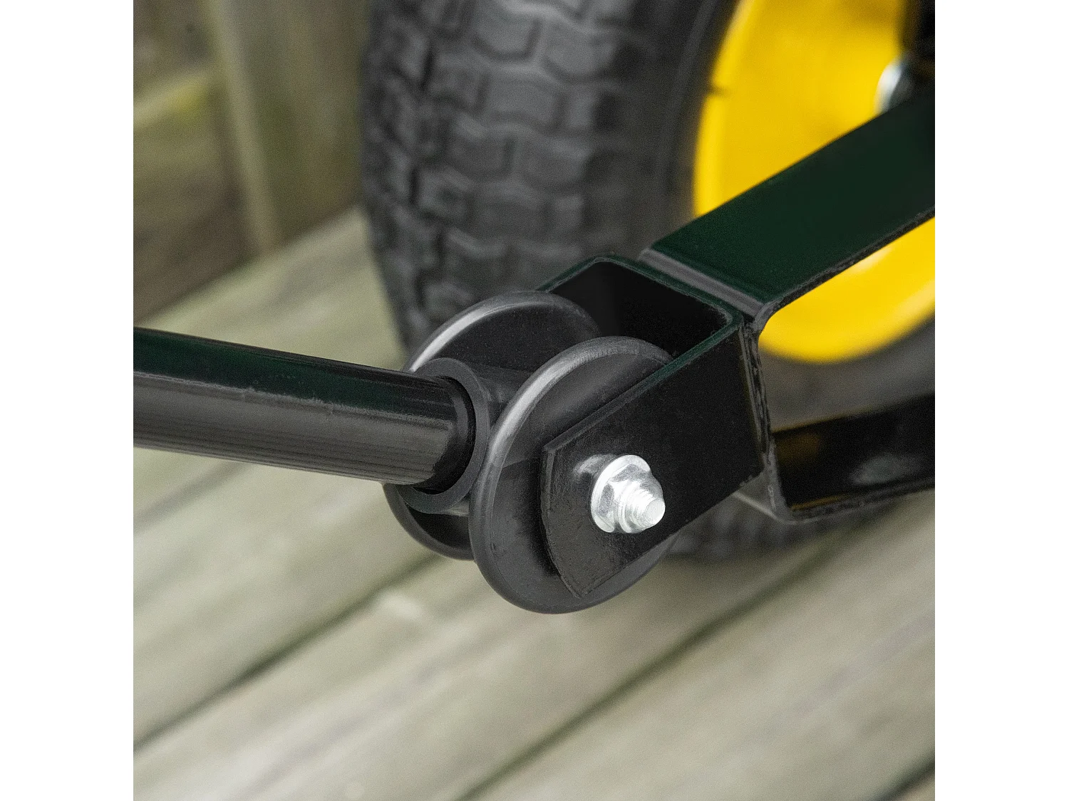 Carrinho de Jardim Inclinável 125L com Guiador Ajustável e Pneus Duráveis - Ideal para Jardinagem e Transporte de Cargas Pesadas