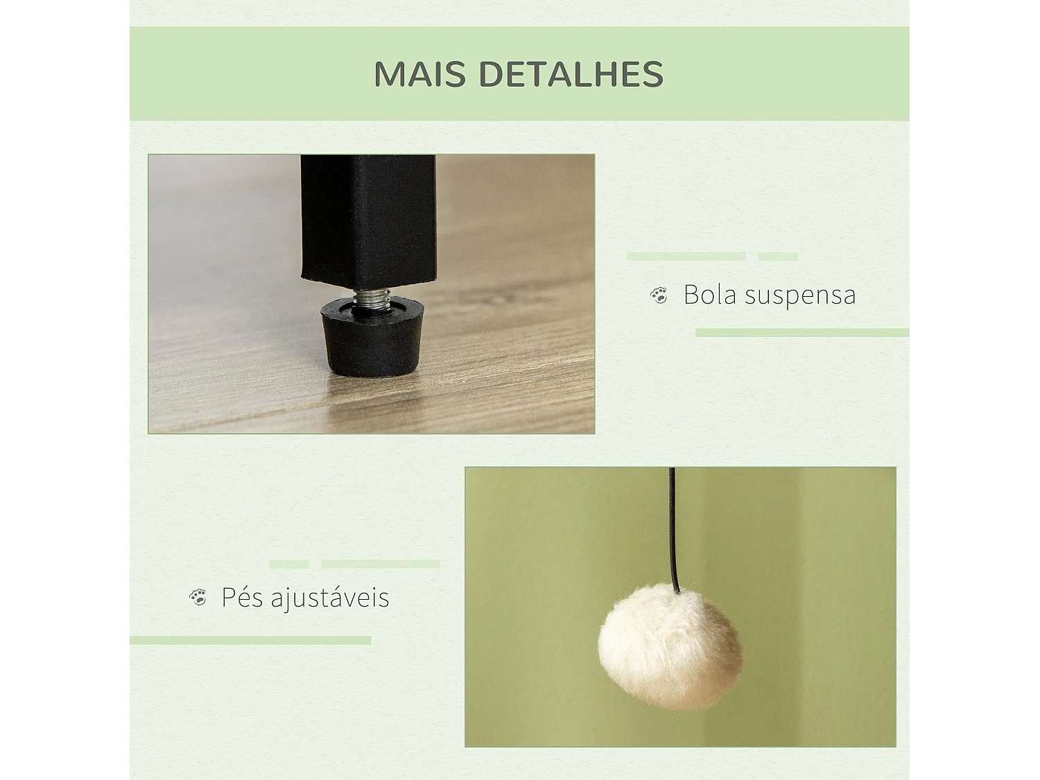 Caixa de Areia para Gatos PawHut: Móvel Multifuncional em Madeira com Brinquedo e Acesso Prático