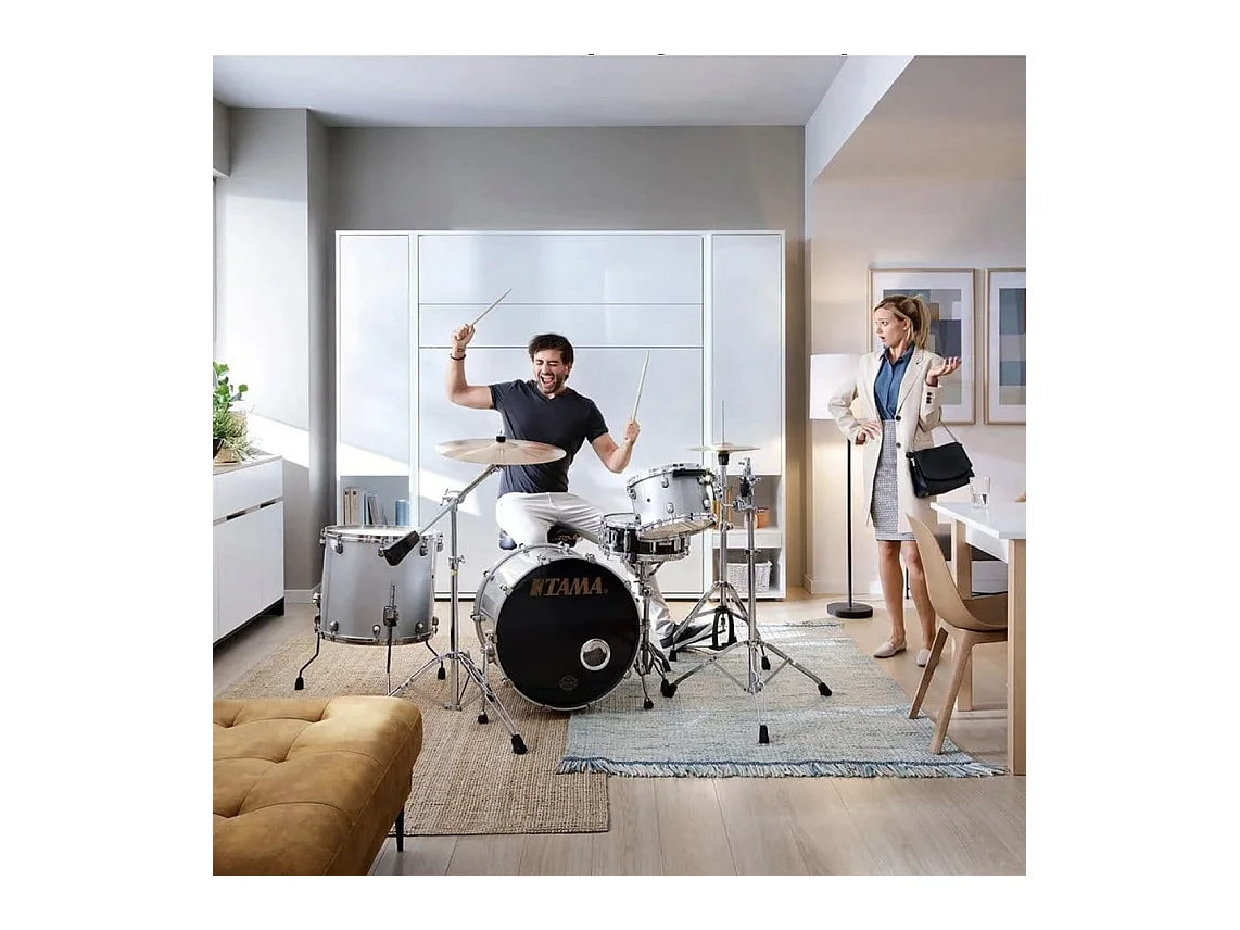Lit escamotable horizontal avec étagères gris mat Noby 140x200-Avec Led sans veilleuses