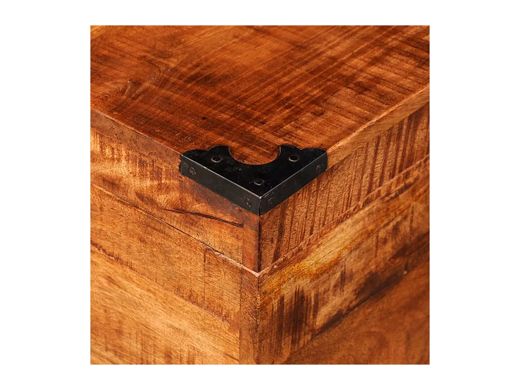 Coffre de rangement cubique Bois massif de manguier