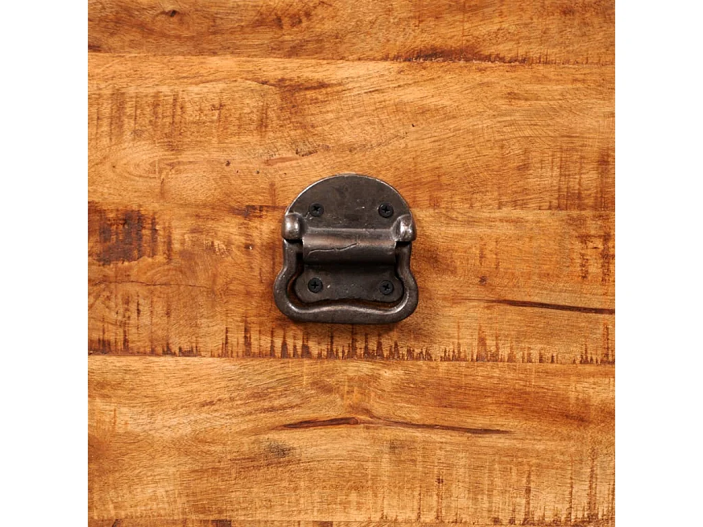 Coffre de rangement cubique Bois massif de manguier