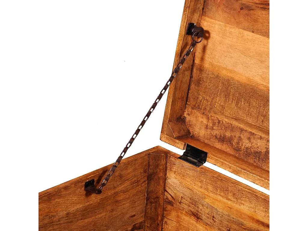 Coffre de rangement cubique Bois massif de manguier