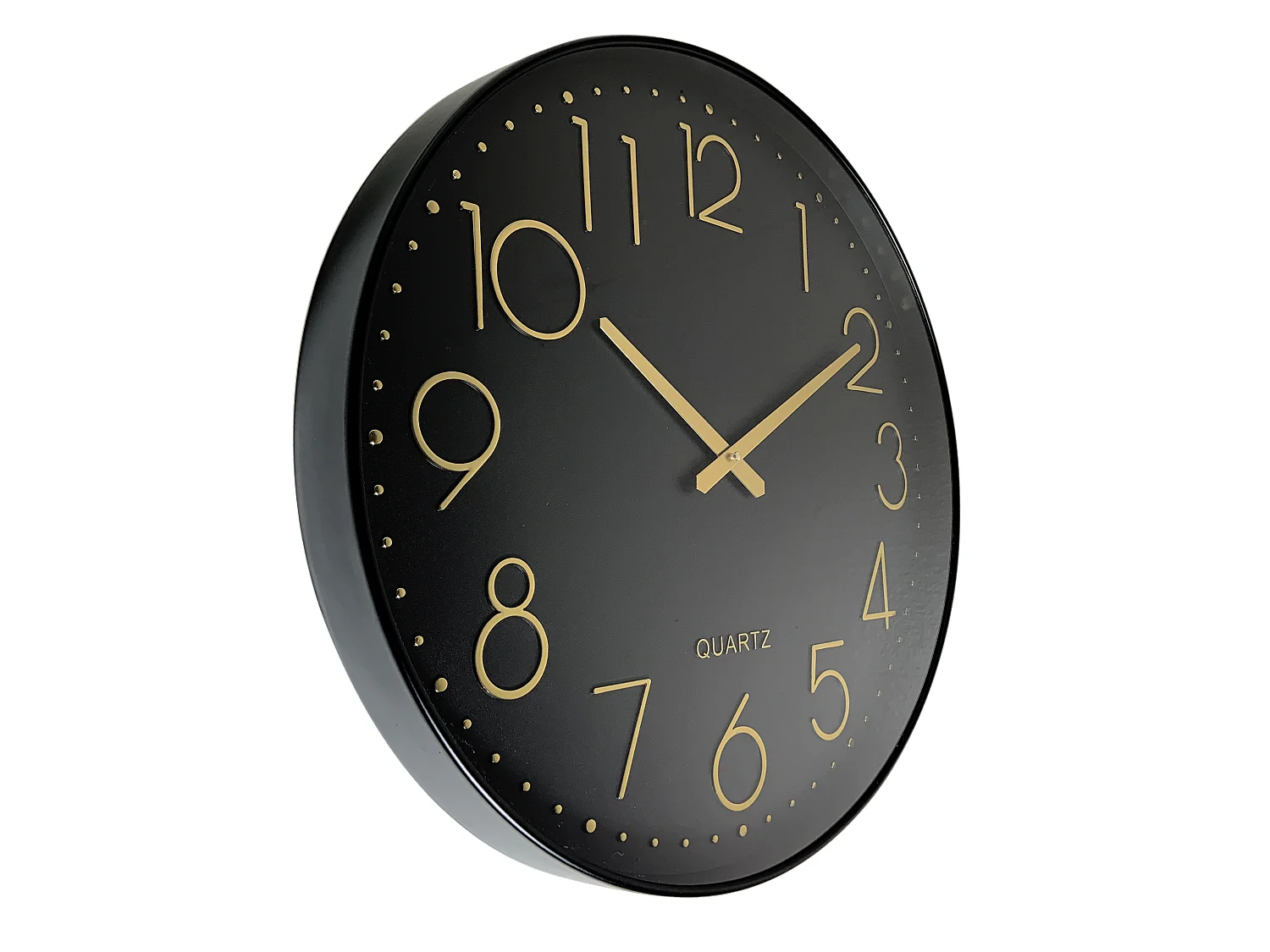 Horloge color block noir 50.9cm