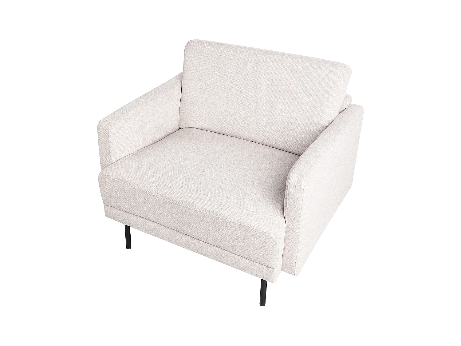 Fauteuil BREDA Tissu Beige clair