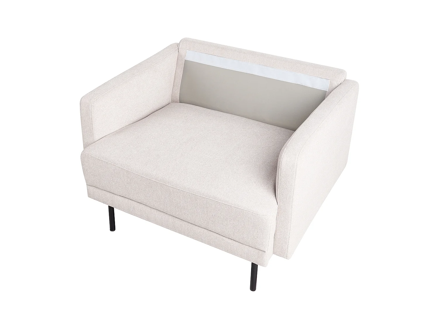 Fauteuil BREDA Tissu Beige clair