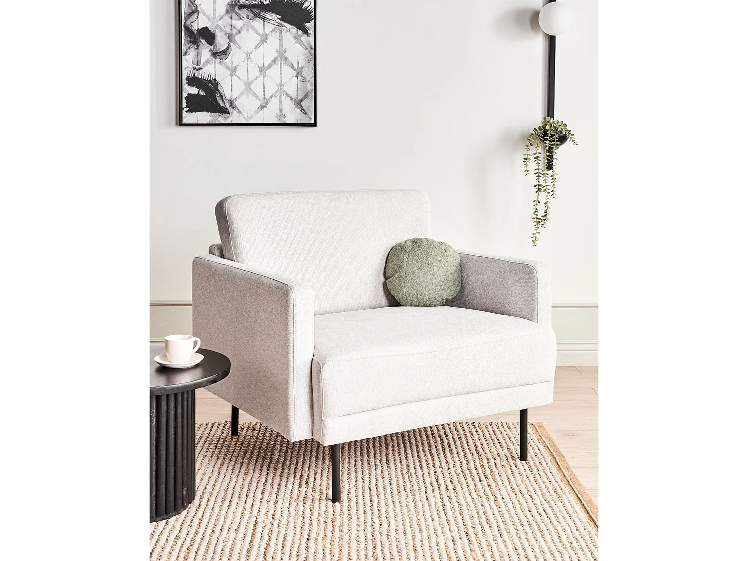 Fauteuil BREDA Stof Lichtbeige