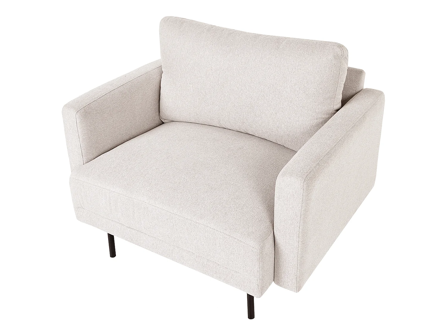 Poltrona BREDA Tessuto Beige chiaro