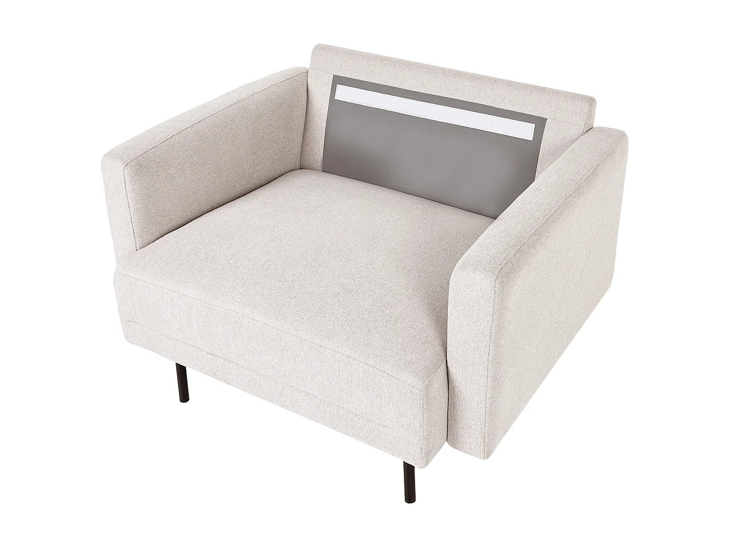 Poltrona BREDA Tessuto Beige chiaro