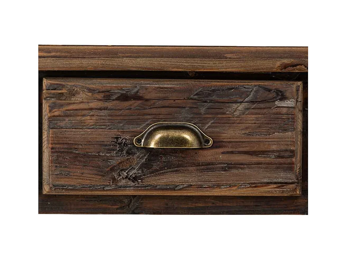 Table d'entrée en bois avec 3 tiroirs 120x38x81h cm