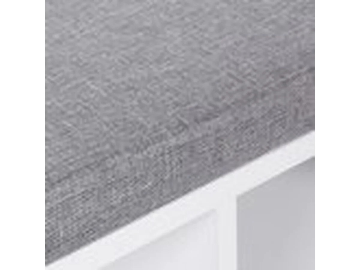 Schoenenkast met Zitvlak - Wit/ Grijs