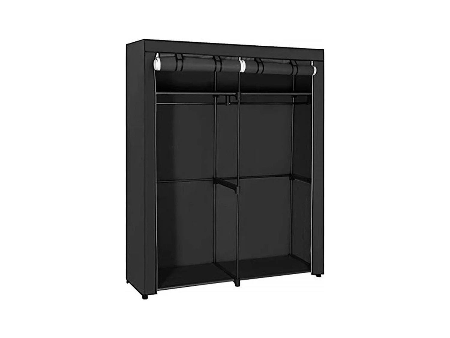 Bobbel Home - Opvouwbare Garderobekast - Kunststof - Zwart