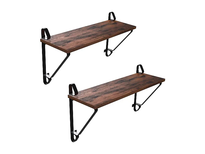 Parya Home - Houten Wandplanken - Set van 2