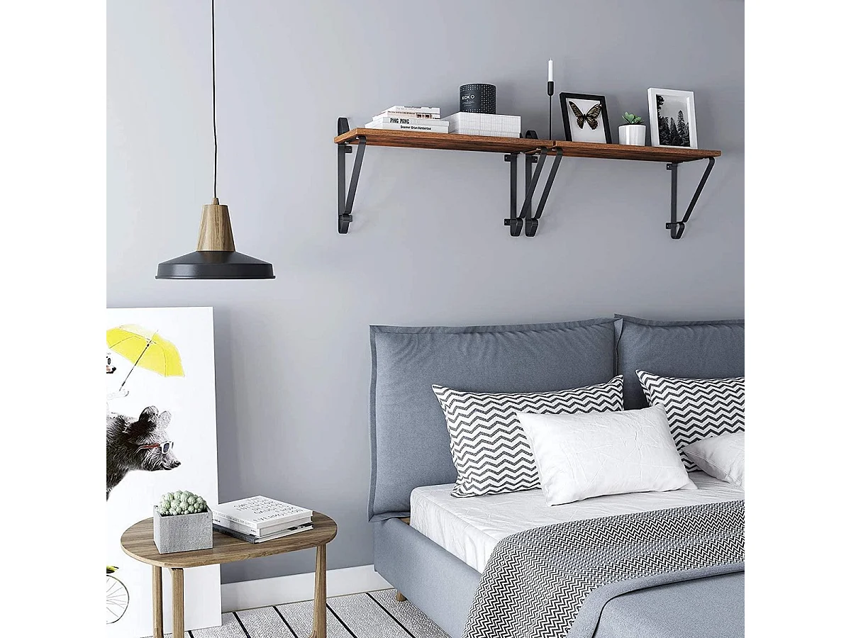 Parya Home - Houten Wandplanken - Set van 2