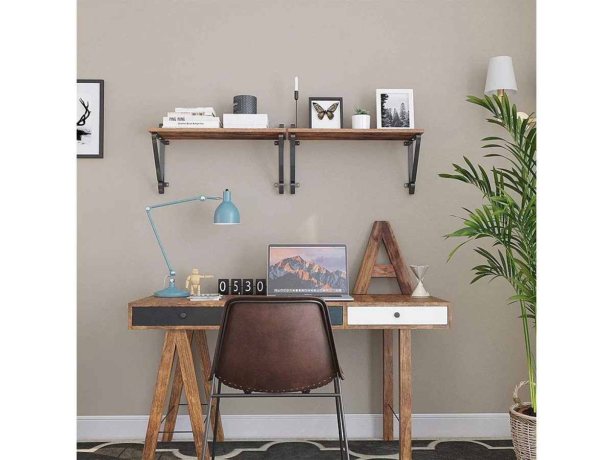 Parya Home - Houten Wandplanken - Set van 2