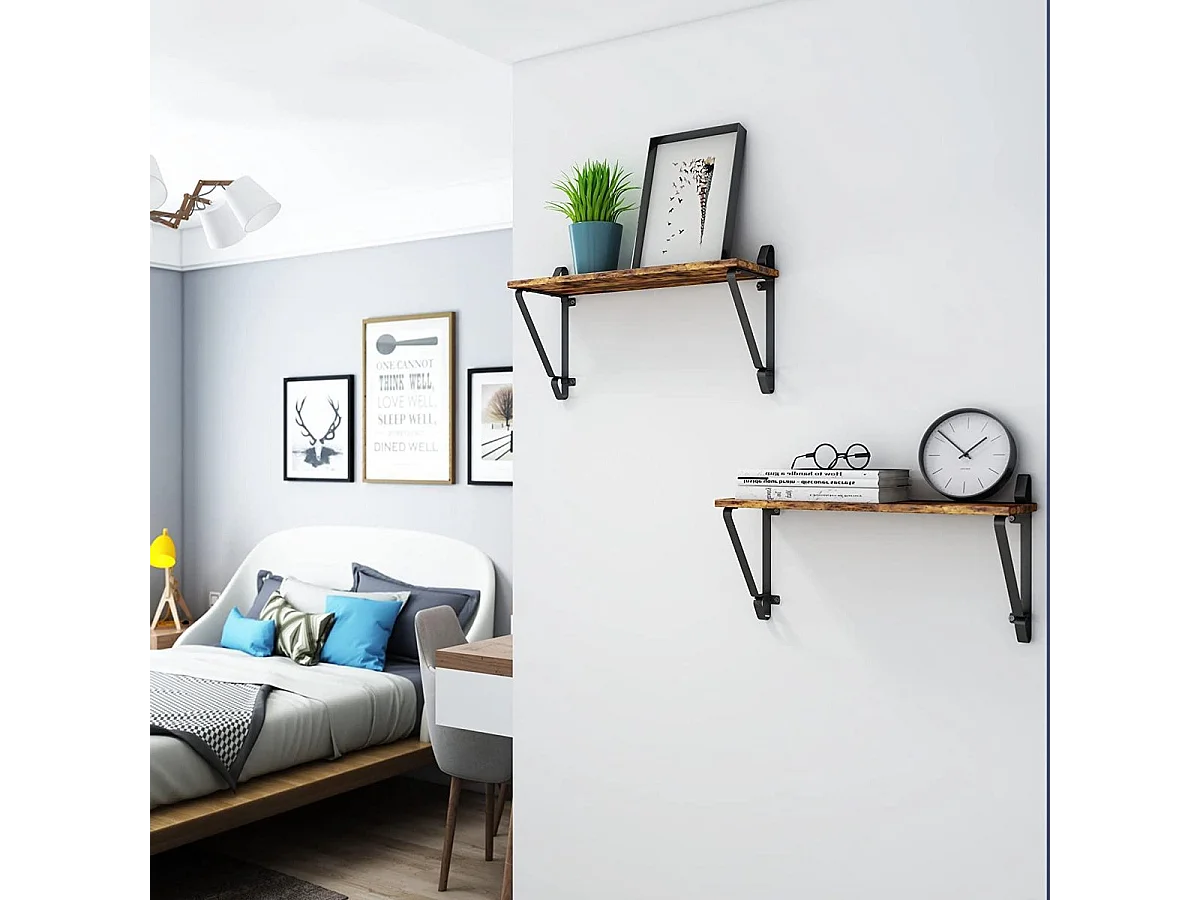 Parya Home - Houten Wandplanken - Set van 2