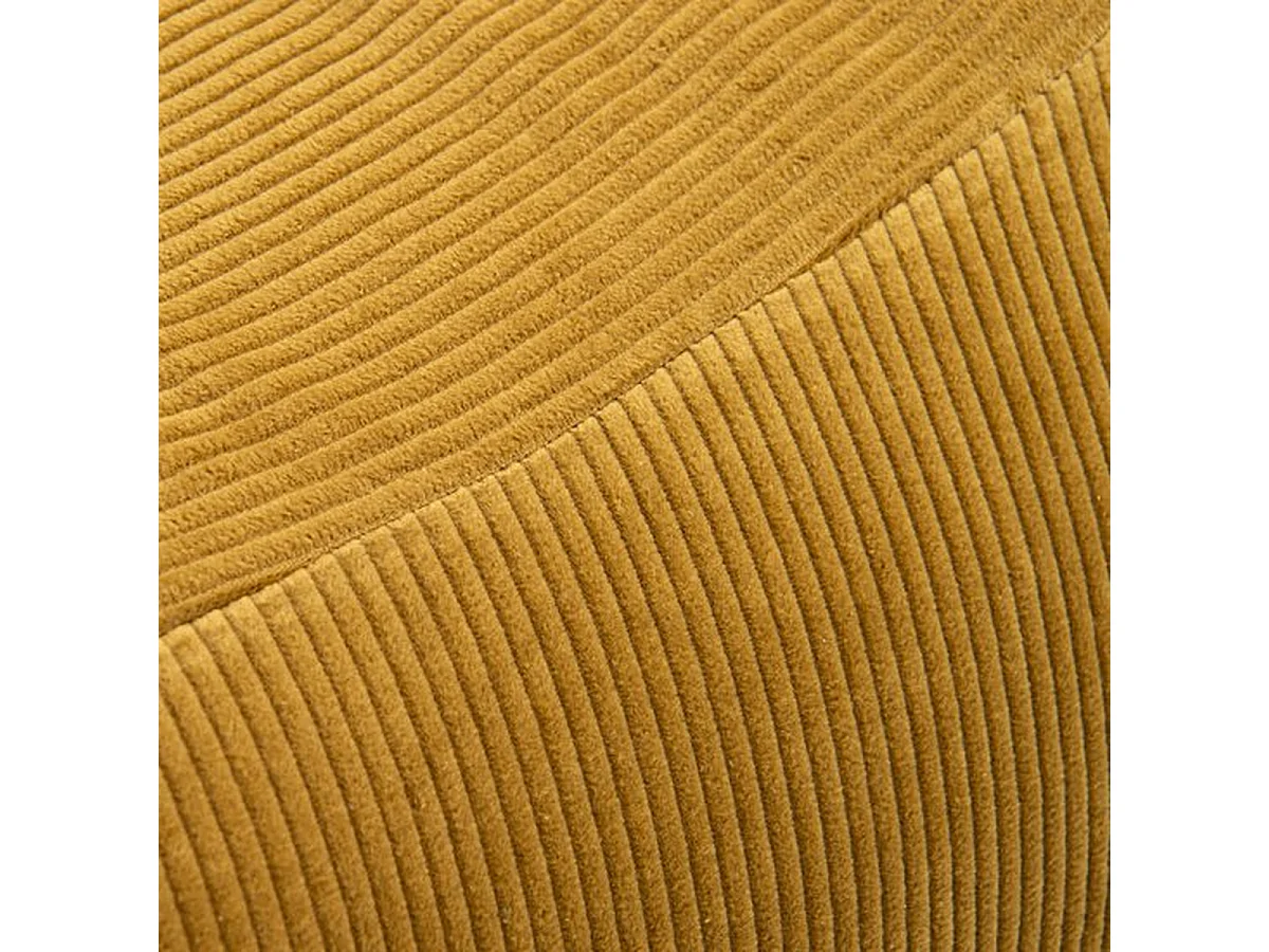 Parya - Stoel Zitzak Ribstof - Curry - 95 x 65 x 75 cm - Voor Binnen