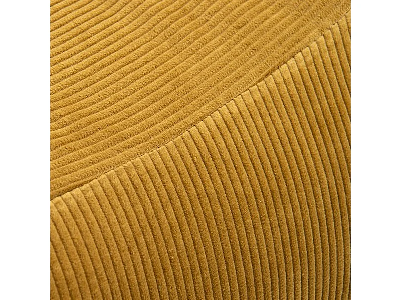 Parya - Stoel Zitzak Ribstof - Curry - 95 x 65 x 75 cm - Voor Binnen