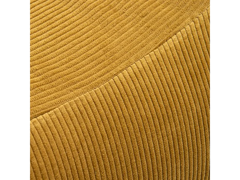 Parya - Stoel Zitzak Ribstof - Curry - 95 x 65 x 75 cm - Voor Binnen