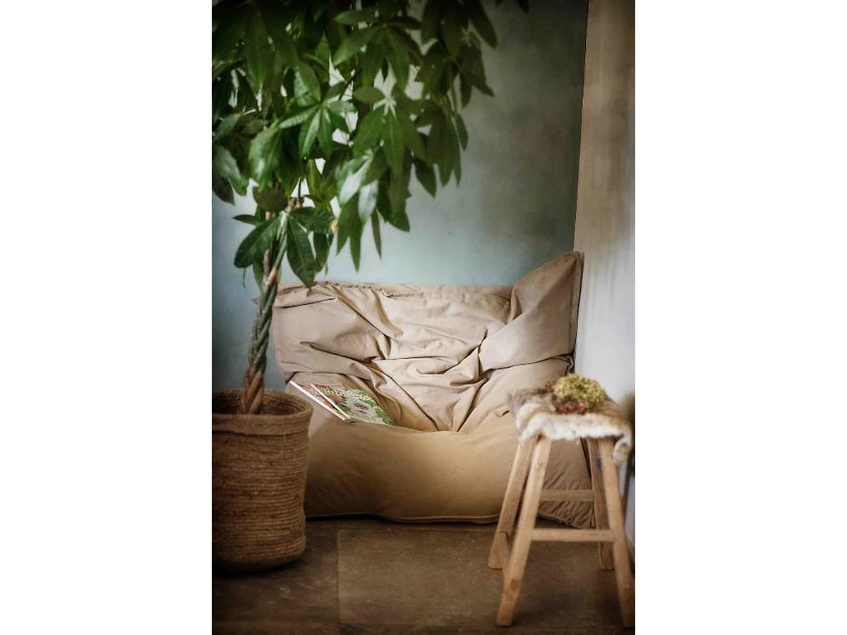 Zitzak Voor Jong en Oud - Drop & Sit - 130 x 150 cm - Voor Binnen en Buiten - Grijs