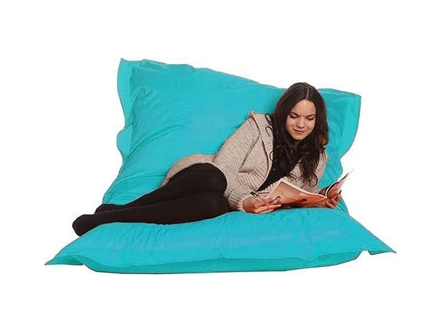 Parya - Grote Zitzak - Nylon - Zitzakfauteuil - Woonkamerzitzak - Turquoise