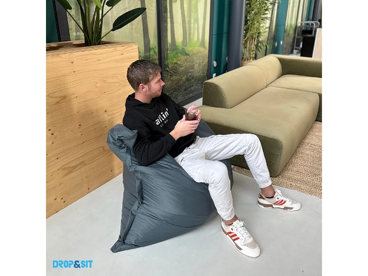 Parya - Grote Zitzak - Nylon - Zitzakfauteuil - Woonkamerzitzak - Turquoise