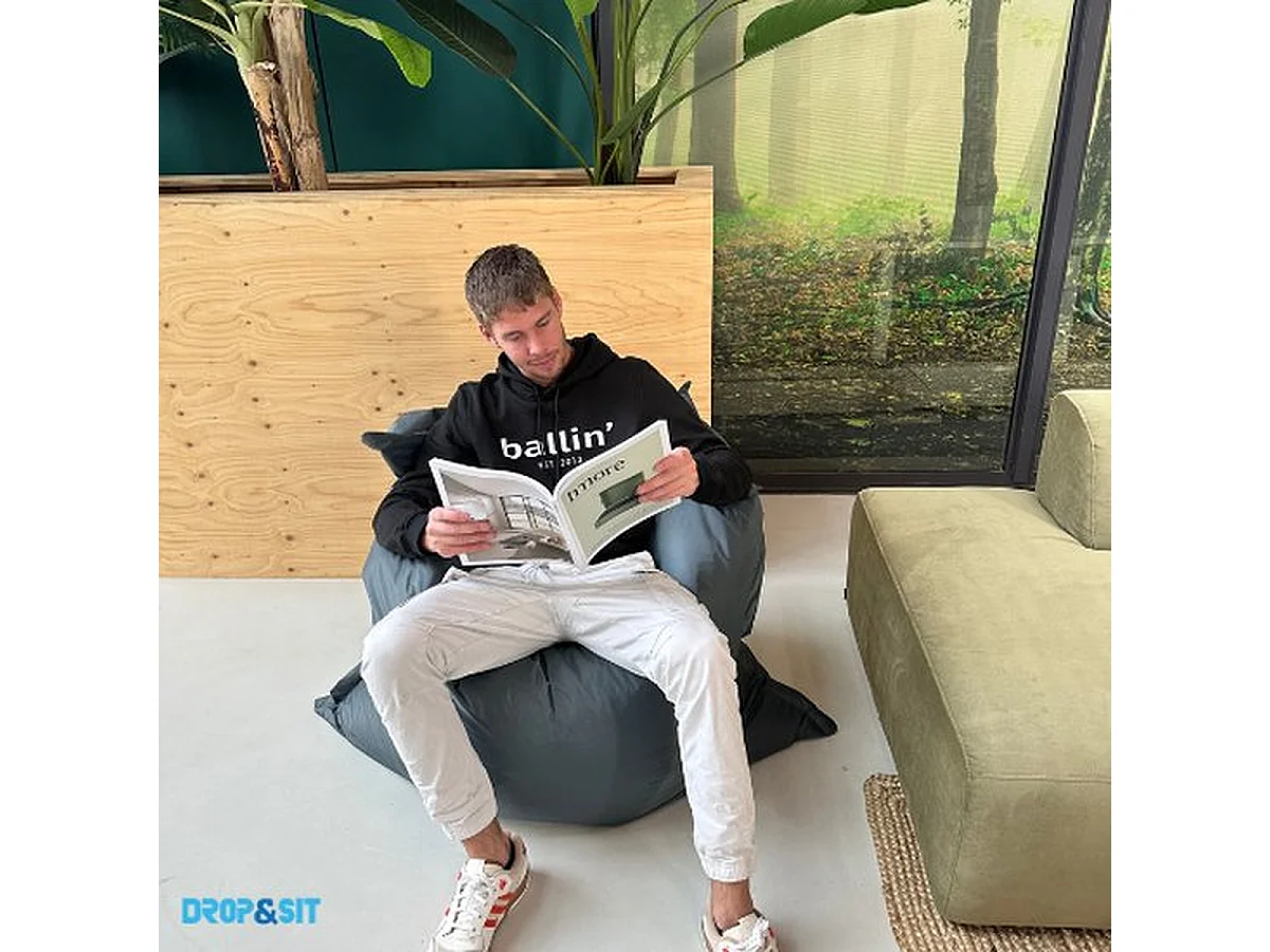 Parya - Grote Zitzak - Nylon - Zitzakfauteuil - Woonkamerzitzak - Turquoise